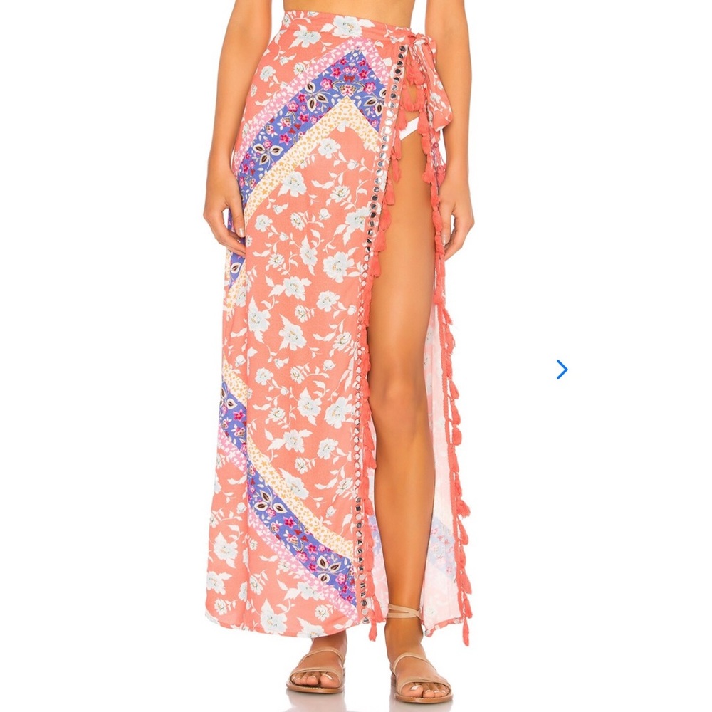 Lovers & Friends Printed Wrap Skirt / Sarong